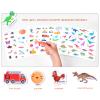 MIKNEKE Portable Jelly Sticker Quiet Book for Toddlers, Montessori Busy Book, Preschool Learning Activities Travel Toys (Space) view 4