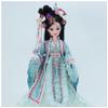Jayiaine 3D Dancer Doll for Girls Oriental Decoration Doll Chinese Antique Geisha Collectible Decoration Belly Dancer Doll for Kids Holiday Christmas Thanksgiving Day Birthday Gift,Green view 2