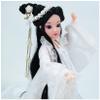 Jayiaine Doll 3D Dancer Oriental Doll 12''Chinese Antique Collectible Decoration Belly Dancer Doll for Home Accompany Holiday Christmas Day Birthday Gift,White view 3