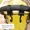 4Pcs Stroller Hooks Baby Carriage, Multifunctional Stroller Hooks for Hanging Shopping Bags Backpack, 360 Rotatable Universal Hook Clips to Hang Purse Bag view 2