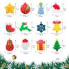 36Pcs Christmas Set Pop Fidget Toys Push Pop it Bubble Fidget Sensory Toy Pop It Fingertip Keychain Decompression Bubble Toys for Kids. view 3