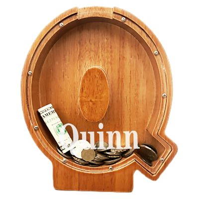Personalized Large Wooden Letter Piggy Bank, Coin Bank, Custom Piggy Bank with Custom Name, Can be Used as Christmas, Birthday Gifts