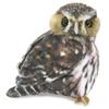 Folkmanis Pygmy Owl Hand Puppet, Brown, Black, White, Beige view 3