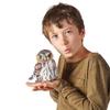 Folkmanis Pygmy Owl Hand Puppet, Brown, Black, White, Beige view 4