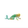 Folkmanis Mini Collared Lizard Finger Puppet, Green, Brown, Yellow, Black view 3
