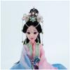 Jayiaine Doll for Girls 3D Dancer Oriental Doll Chinese Antique Collectible Decoration Belly Dancer Doll for Kids Accompany Holiday Christmas Day Birthday Gift,Blue view 2