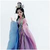 Jayiaine Doll for Girls 3D Dancer Oriental Doll Chinese Antique Collectible Decoration Belly Dancer Doll for Kids Accompany Holiday Christmas Day Birthday Gift,Blue view 4