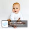 Beavorty 2pcs Soft Cotton Face Towels for Absorbent Washcloths for Newborns for Bathing and Makeup Removal Lightweight and Breathable view 4