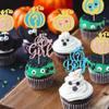 24 PCS Pumpkin Boy or Girl Cupcake Toppers Glitter Gender Reveal Pumpkin Cupcake Picks Baby Little Feet Cake Decorations for Fall Theme Baby Shower Kids Birthday Party Supplies Gold view 3