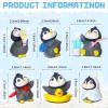 Macarrie 20 Pcs Mini Penguin Figurines Cute Penguin Characters Toys Collection Playset Christmas Winter Cartoon Figures Cake Decoration for Boy Girl Birthday Landscape Party(Stylish Style) view 2