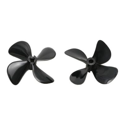BAIJAC 1Pair 4-Blades CW CCW Propellers High Torque 50mm/55mm/60mm Fully Immersed Water Props with 4mm Shaft for RC Fishing Boat Model ( Color : 1pair 60x5mm )