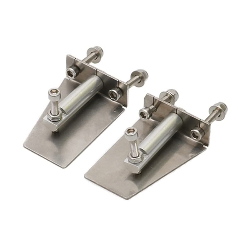 1Pair Metal Trim Tabs 41mmx30mm Wave Balance Flaps Water Pressure Plate Control Hull Stability for RC Racing Boat O/V Yacht Mono