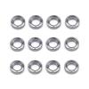 BAIJAC 12Pcs 144001-1296 4x7x2mm Bearing Spare Accessories for Wltoys 144001 124019 124018 RC Car Upgrade Parts ( Color : Silver ) view 1