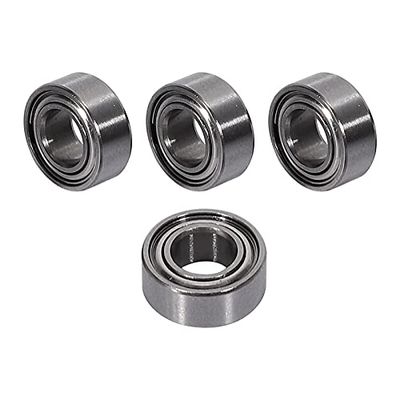 BAIJAC 4 Pcs Ball Bearing(5X10X4MM) BE002 for JLB Racing Cheetah 1/10 Brushless RC Car Parts Accessories ( Color : Silver )