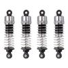 BAIJAC 4PCS Upgraded Aluminum Capped Oil Filled Shock Absorber Damper for HBX 16889 M16100A 1/16 RC Car Parts (Color : Silver Black) view 1