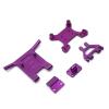 BAIJAC Metal Front Guard & Bumper Set for Wltoys 144001 144002 144010 124016 124017 124019 RC Car Upgrade Parts Accessories (Color : Purple) view 1