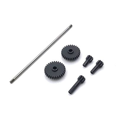 BAIJAC Steel Metal Driving Gear Reduction Gear Central Drive Shaft for Wltoys 284131 K969 K989 P929 1/28 RC Car Upgrade Parts ( Color : Champagne )