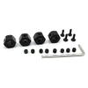 4PCS 5mm to 12mm Metal Combiner Wheel Hub Hex Adapter for WPL D12 C14 C24 C34 MN D90 D91 MN99S RC Car Upgrade Parts ( Color : Black ) view 1