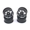 65mm Metal Wheel Rim Tire Tyre with 12mm Adapter for Wltoys A959 144001 124016 124018 124019 RC Car Upgrade Parts ( Color : Blue ) view 2