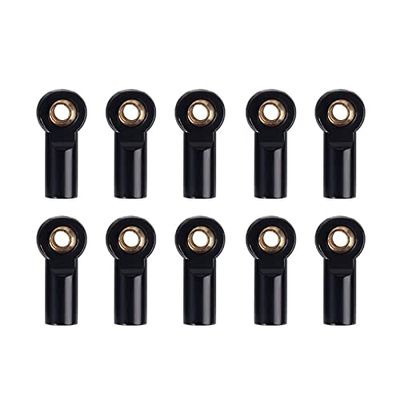 10Pcs Metal M3 Link Tie Rod End Ball Joint for 1/10 RC Car Crawler AXIAL SCX10 D90 D110 Tamiya CC01 ( Color : Silver )