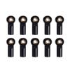 10Pcs Metal M3 Link Tie Rod End Ball Joint for 1/10 RC Car Crawler AXIAL SCX10 D90 D110 Tamiya CC01 ( Color : Silver ) view 1