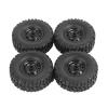 4Pcs 65mm Tire Tyres Wheel for MN D90 D99S MN-90 MN91 MN98 MN99S WPL C14 C24 C24-1 C34 B14 B24 B36 RC Car Upgrade Parts ( Color : Dark Grey ) view 1