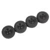 4Pcs 65mm Tire Tyres Wheel for MN D90 D99S MN-90 MN91 MN98 MN99S WPL C14 C24 C24-1 C34 B14 B24 B36 RC Car Upgrade Parts ( Color : Dark Grey ) view 2