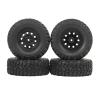 4Pcs 65mm Tire Tyres Wheel for MN D90 D99S MN-90 MN91 MN98 MN99S WPL C14 C24 C24-1 C34 B14 B24 B36 RC Car Upgrade Parts ( Color : Dark Grey ) view 4