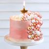 108 Pcs Balls Cake Topper DIY Cupcake Insert Foam Balloons for Cake Baking Wedding Anniversary Birthday Decoration(Rose Gold, White, Gold,Multi Sizes) view 2