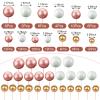 108 Pcs Balls Cake Topper DIY Cupcake Insert Foam Balloons for Cake Baking Wedding Anniversary Birthday Decoration(Rose Gold, White, Gold,Multi Sizes) view 3