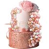 108 Pcs Balls Cake Topper DIY Cupcake Insert Foam Balloons for Cake Baking Wedding Anniversary Birthday Decoration(Rose Gold, White, Gold,Multi Sizes) view 4