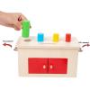 Adena Montessori 4-in-1 Play Kit Box for Infants,Toddlers and Babies 6-12 Months, 1 Year, 2 Year and 3 Year- Includes Coin Box, Cylinder & Carrot Drop Box, and Blind Touch Perception Box with Door view 3