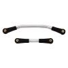 INJORA Steering Link Stainless Steel with Plastic Rod Ends for 1/24 RC Crawler Car Axial SCX24 C10 Deadbolt JLU Gladiator Dodge Power Wagon BroncoSilver view 1