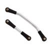 INJORA Steering Link Stainless Steel with Plastic Rod Ends for 1/24 RC Crawler Car Axial SCX24 C10 Deadbolt JLU Gladiator Dodge Power Wagon BroncoSilver view 2