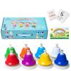 Desk Bells, Rainbow Diatonic Hand Bells for Kids with 17 Songbook & Musical Flash Cards, Toddler Preschool Musical Learning Toys, Boys & Girls Birthday Gift for 3-Year-Old and Over view 1