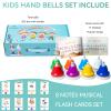 Desk Bells, Rainbow Diatonic Hand Bells for Kids with 17 Songbook & Musical Flash Cards, Toddler Preschool Musical Learning Toys, Boys & Girls Birthday Gift for 3-Year-Old and Over view 2