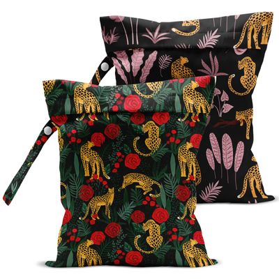 zcyxuuw 2 Pcs Wet Bag, Wet Dry Bag, Wet Bag for Swimsuit, Travel, Beach, Pool, Diapers, Dirty Yoga Gym Clothes, Toiletries, Makeup Bag, Banana Fruit Decor Banana Lover Gift for Women s.