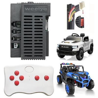 POLYNX 12V Power Wheels Control Box 200W High Power,Weelye RX71-1(RX37) Power Wheels Upgrade Conversion Kit,12 Volt Ride On Controller with Remote Control