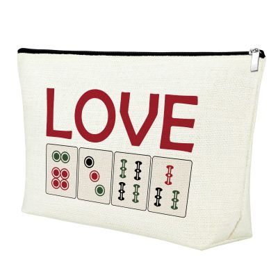 Mahjong Gifts for Women Funny Makeup Bag Gifts for Mahjong Lovers Mahjong Themed Gifts Cosmetic Bag Gambling Birthday Gifts Funny Gambler Gifts Birthday Christmas Thanksgiving Gifts Travel Pouch