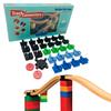 Wooden Train Track Accessories - Plastic Track Connectors for Wooden Train Track Set -Educational & Fun Toys for Building Games, STEM Bins & Toy Building Sets -Toy2 Track Connectors Builder Set, Large view 1