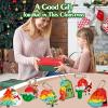 AMUHUA Christmas Party Favors for Kids - 24 Pack Mini Pop Fidget Keychain with Gift Cards for Toddler Kids Classroom Gifts Stocking Stuffers Treats view 2
