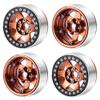 1/10th 4PCS RC 1.9" Aluminium Beadlock Wheel Rims Upgrades for AXIAL SCX10 TRX4 SCX10-II AXI90046,SCX10-III,D90 (Wine red) view 3