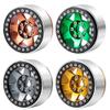 1/10th 4PCS RC 1.9" Aluminium Beadlock Wheel Rims Upgrades for AXIAL SCX10 TRX4 SCX10-II AXI90046,SCX10-III,D90 (Yellow) view 3