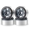 1/10th 4PCS RC 1.9" Aluminium Beadlock Wheel Rims Upgrades for AXIAL SCX10 TRX4 SCX10-II AXI90046,SCX10-III,D90 (Titanium) view 1