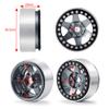 1/10th 4PCS RC 1.9" Aluminium Beadlock Wheel Rims Upgrades for AXIAL SCX10 TRX4 SCX10-II AXI90046,SCX10-III,D90 (Titanium) view 3