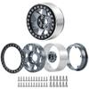 1/10th 4PCS RC 1.9" Aluminium Beadlock Wheel Rims Upgrades for AXIAL SCX10 TRX4 SCX10-II AXI90046,SCX10-III,D90 (Titanium) view 4
