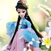 Chinese Hanfu Ball Joints Doll Begonia Fairy Dress Up Toys Handmade Blue Ancient Costume Doll Girls Gift, 12 inch view 3