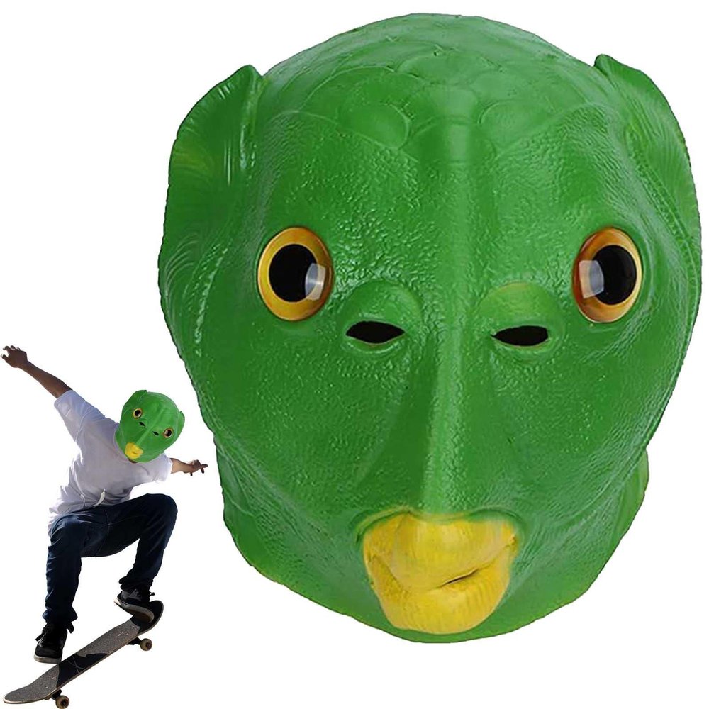 LAFANDE Fish Ma sk Animal | Latex Full Head Realistic Ma SKS Halloween Costume Fish Head Ma sk Animal Head Ask for Funny