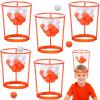 Head Hoop Basketball Party Game Set for Kid Adult Carnival Game Portable Adjustable Basket Net Headband with Balls for Birthday Carnival Office Indoor Outdoor Activity Fun Gift Back to School(66 Pcs) view 1
