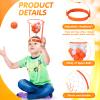 Head Hoop Basketball Party Game Set for Kid Adult Carnival Game Portable Adjustable Basket Net Headband with Balls for Birthday Carnival Office Indoor Outdoor Activity Fun Gift Back to School(66 Pcs) view 3